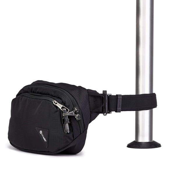 Pacsafe Vibe 100 4 Liter Anti Theft Fanny Pack-Fits 7 inch Tablet Waist Black