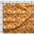 thumbnail image 2 of Soimoi Halloween Print,Cotton Poplin, Sewing Fabric Sold by The Yard 42 Inch Wide,Sewing Craft Quilting/Quilt Making Fabric, Orange, 2 of 5