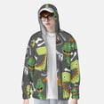 thumbnail image 2 of Fotbe Cartoon Dinosaurs Chaqueta con Protección Solar UPF 50+ para Hombre y Mujer, Camisa con Capucha y Bolsillos-XX-Large, 2 of 7