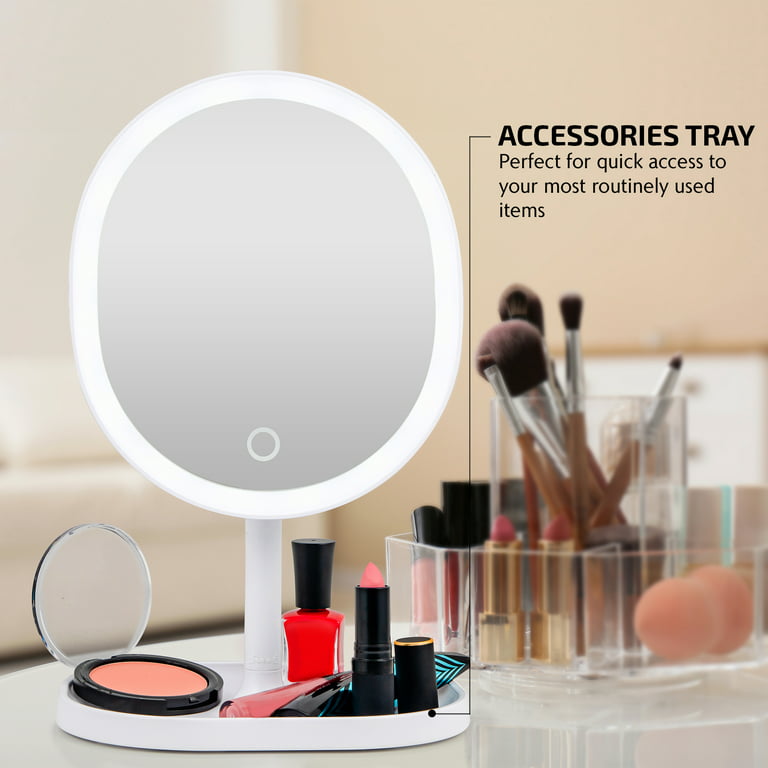 Mini LED Mirror LED Makeup Light Mirror Portable handheld mirror Magnifying