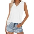 thumbnail image 6 of Womens Tank Tops 2025 Loose Fit Casual Summer Spaghetti Strap Trendy Spring Cute Lace Sleeveless T Shirts, 6 of 7