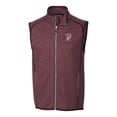 thumbnail image 2 of Men's Cutter & Buck Maroon Mississippi State Bulldogs Mainsail Sweater-Knit Full-Zip Vest, 2 of 3