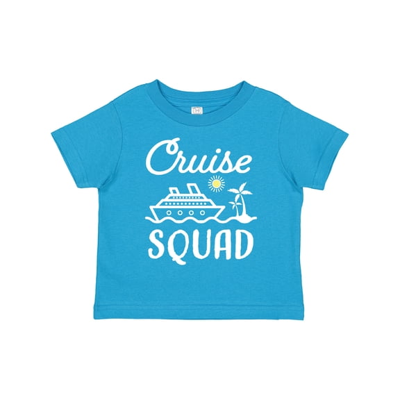 Inktastic Cruise Squad with Vector Cruise Ship and Palm Trees Boys or Girls Toddler T-Shirt