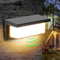 thumbnail image 1 of 18w Led Outdoor Wall Light With Motion Sensor Modern Waterproof Outdoor Wall Light 3000k Warm White Led Sconce Lamp, 1 of 5