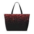 thumbnail image 2 of Naloa Red Glitter1 Large Capacity Beach Bag, Waterproof Sandproof Beach Swim Pool Bag Tote Bag for Women, 2 of 7