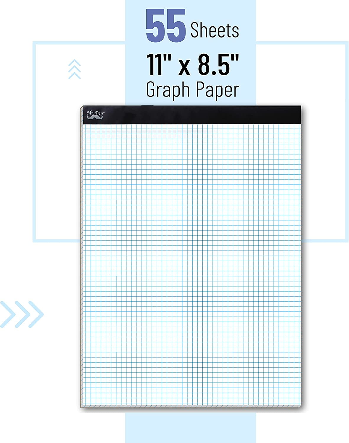 Mr. Pen- 4x4 Grid Graph Paper Notebook, 8.5