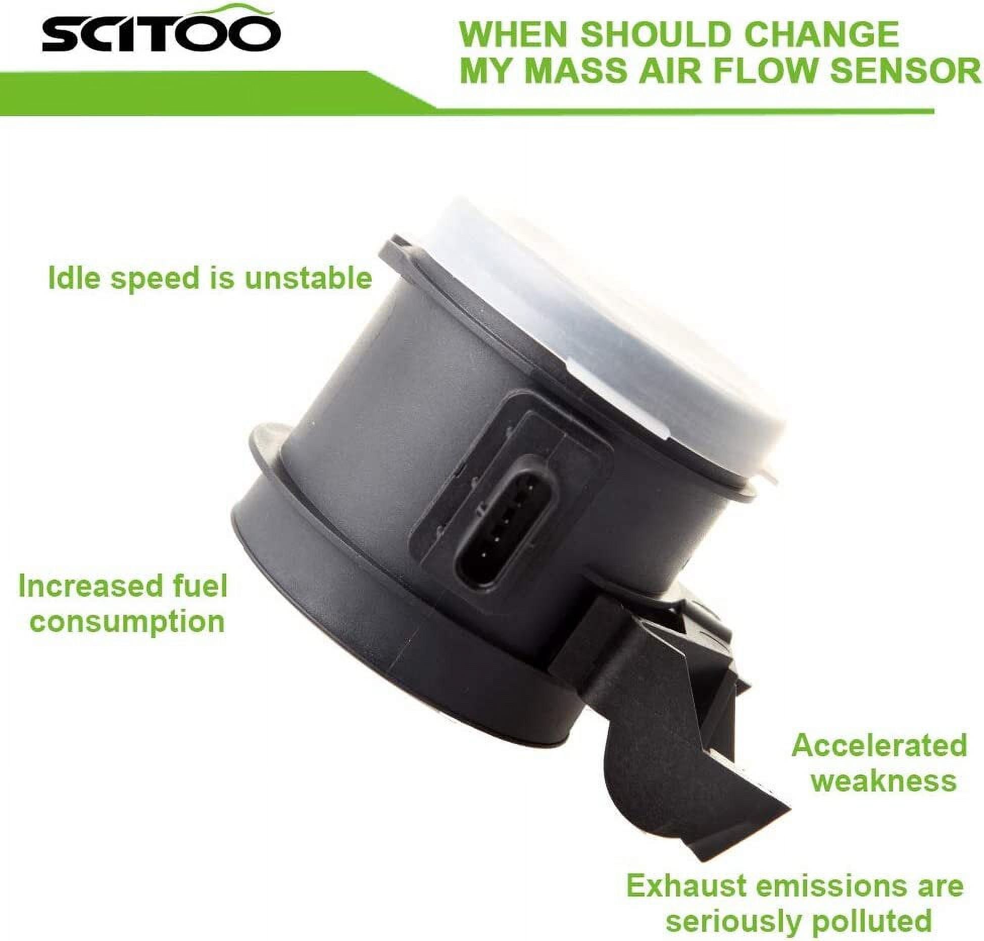 0 280 218 190 SCITOO MAF Mass Air Flow Sensor FITS FOR 2006-2008 for Mercedes-Benz SLK280 3.0L,2009-2011 for Mercedes-Benz SLK300 3.0L,2005-2011 for Mercedes-Benz SLK350 3.5L