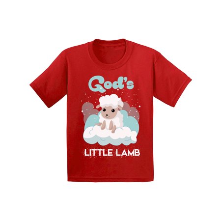 Awkward Styles God's Little Lamb Infant Shirt Cute Baptism Gifts Kids Religious Tshirts Christian Shirts for Boys Christian Shirts for Girls Gifts for God Lover Religious Holiday God T shirt for (Best Baptism Gifts For Girl)