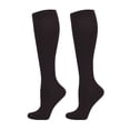 thumbnail image 3 of Europe and the United States style elastic socks solid color pressure socks outdoor running stockings-navy blue-XXL, 3 of 6