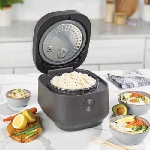 Open Box Sur La Table Rice Cooker with Induction Technology Black SLT-5801