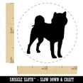 thumbnail image 2 of Shiba Inu Dog Solid Self-Inking Rubber Stamp Ink Stamper - Brown Ink - Mini 1/2 Inch, 2 of 7