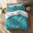 thumbnail image 2 of Blue Stripes Queen Size Comforter Set, Abstract Modern Bedding for All Seasons, 4 Pcs Bed Set, 1Quiltcover (90"x92") ,1Sheet(94"x116"), 2Pillowcases (30"x20"), 2 of 9
