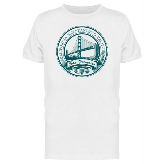 Grunge Golden Gate Bridge T-Shirt Men -Image by Shutterstock, Male Medium