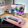thumbnail image 6 of Gaming Mouse Pad,Qomolama Large Mouse Pad(35.4×15.7in) Extended Desk Mat,Keyboard and Mouse Pad,Mousepad with Stitched Edges,Non-Slip Desk Pad,Waterproof Mouse Pads for Home Office Gaming Working, 6 of 7
