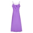 thumbnail image 2 of new summer women's fashionable temperament hollow texture suspender waist dress-SoftRed-M, 2 of 7