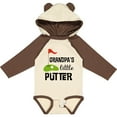 thumbnail image 3 of Inktastic Golfing Grandpa Little Putter Boys or Girls Long Sleeve Baby Bodysuit, 3 of 5