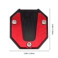 thumbnail image 2 of GAXIRE 1Set Motorcycle Kickstand Foot Side Stand Pad Red Aluminum Alloy Stability Support for Multiple Vehicles, 2 of 6