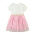 thumbnail image 3 of Diliba Toddler Girls Cotton Casual Dresses Cartoon Print Short Sleeve Dresses for Kids 1-7 Year, 3 of 7