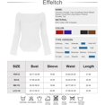 thumbnail image 2 of ORUYROP Pull pour Femmes Col Cœur Bustier Côtelé Corset Tricoté Manches Longues, 2 of 7