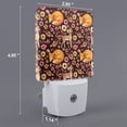 thumbnail image 2 of Fuzoiu Woodland Creatures Floral Print Dusk to Dawn LED Night Light with Light Sensor, Energy-Efficient Touch-Safe Night Lamp for Home, Office, and Kids' Rooms-UK, 2 of 7