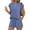Blue, variant on NMMUED 2 Piece Sets for Women 2 Piece Short Sets for Women Lounge Sets for Women Matching Pajama Set for Women Summer Outfits for Women, Blue L