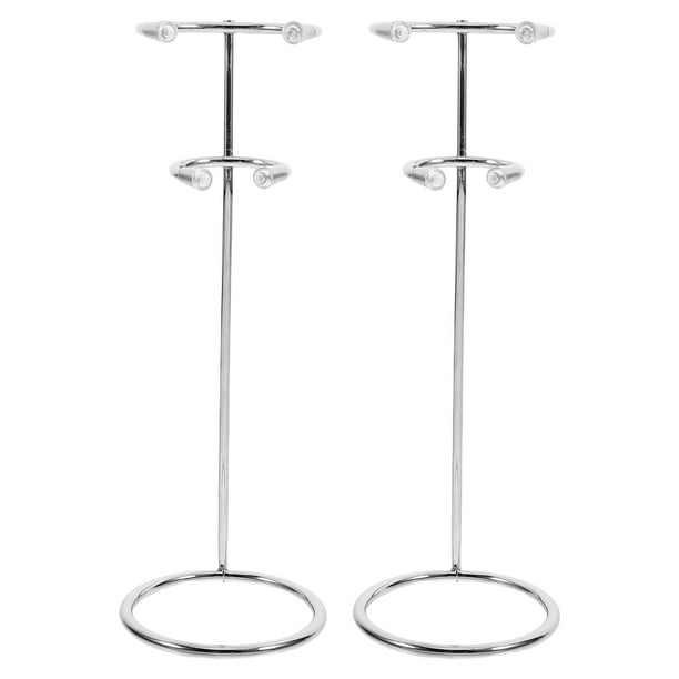 2 soportes de acero inoxidable para espumador de cocina, soporte para batidor y batidor, organizador de almacenamiento, base para batidor.