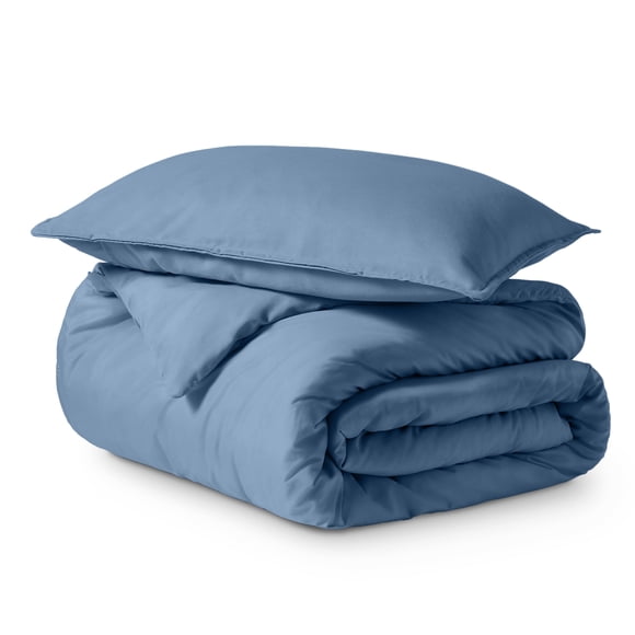 Bare Home Luxury Duvet Cover and Sham Set - Premium 1800 Collection - Ultra-Soft - Twin/Twin-XL, Coronet Blue, 2-Pieces