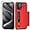 Metallic Red, variant on for iPhone 15 Pro Max Case with Screen Protector & Camera Cover 4-in-1 Full Body Hybrid iPhone 15 Pro Max Case Wallet Card Holder Shockproof Protective Phone Case for iPhone 15 Pro Max Black