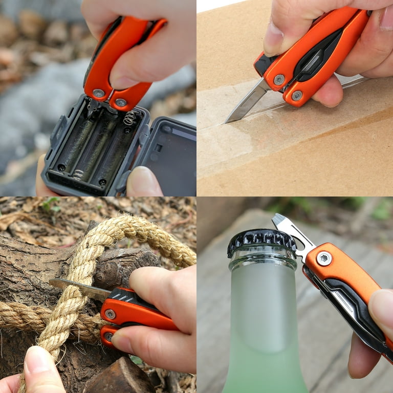Ozark Trail Aluminum 11-in-1 Compact Fishing Multitool with Sheath