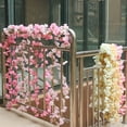 thumbnail image 5 of Naiyafly 1PCS Artificial Sakura Flowers Vine 135/144/256 Flowers Silk Christmas Decor Wall Hanging Garland Plants, 5 of 5