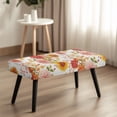 thumbnail image 4 of Whosucclay Peony Sunflower Floral Print Dining Bench Slipcover Removable Rectangle Bench Cover Stretch Bench Seat Furniture Protector Dining Chair Slipcovers for Living Room and Kitchen, 4 of 7