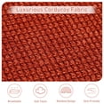 thumbnail image 4 of Ainfox 35" W Cloud Modular Sectional Sofa for Living Room, Modern Deep Seat Comfy Couch, Corduroy Rainbow Upholstered, Armless Chair Module(Red), 4 of 6
