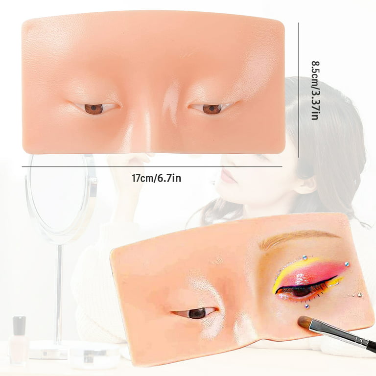 The Perfect Aid to Practicing Makeup - Lash Mannequin Head, Mannequin Head  for Makeup Practice, Face Eyes Makeup Mannequin Silicone False