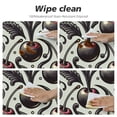 thumbnail image 4 of PIKWEEK Trendy Black Cherry with Leaves Fitted Round Tablecloth Waterproof Table Cloth with Elastic Edge Wipe Clean Table Cover for Indoor Outdoor, 4 of 7