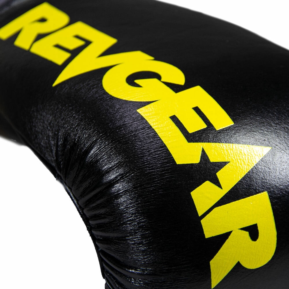 S4 Sentinel Lace Pro Leather Gel Boxing Gloves - Vintage Black