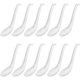 thumbnail image 1 of 12 Pieces Asian Soup Spoons Hook Style Ramen Spoon White Noodle Soup Spoons Japanese Melamine Rice Spoon with Hook Handle Chinese Wonton Soup Spoon for Soba Rice Pho Ramen Noodle, 6.3 Inch, 1 of 5
