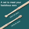thumbnail image 4 of YIXIGGC Spiral Ear Cleaner Spiral Ear Wax Remover Ear Wax Cleaner Earwax Removal Kit Metal Ear Cleaner Double Ended Spiral Scraper Ear Cleaning Set Gold DYF329-2290, 4 of 7