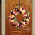 thumbnail image 4 of 5Pcs Wreath Hanger - Metal Wreath Holder - Door Hook for Xmas Easter Spring Wreath - Front Door Hanger - 2*15"+3*12" Bronze, 4 of 6