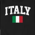 thumbnail image 3 of Instant Message - Italy Flag - Men's Crew Neck Fleece Pullover, 3 of 6