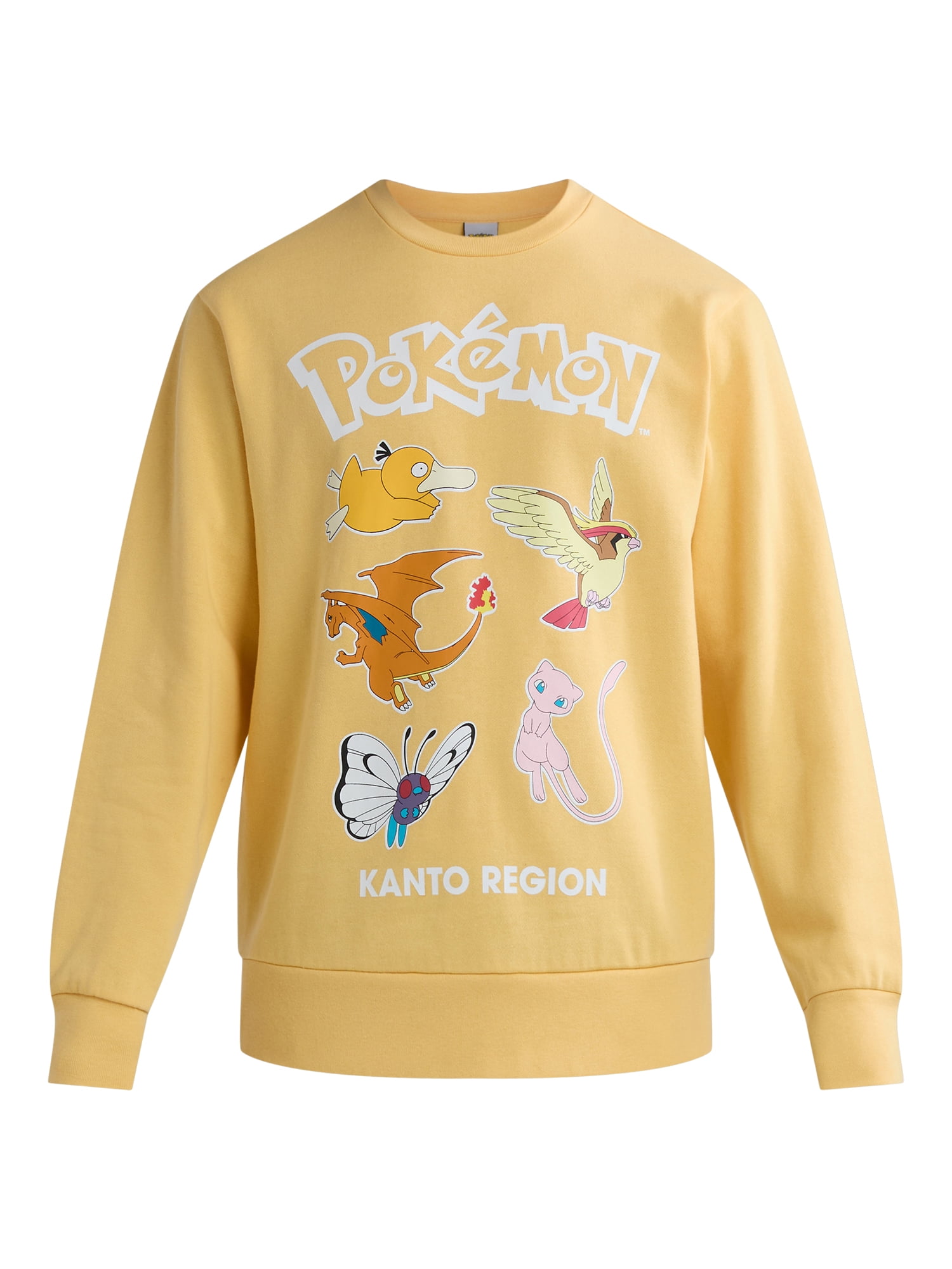 Pokémon Men’s Graphic Sweatshirt with Long Sleeves, Sizes S-3XL
