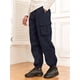 thumbnail image 4 of Pantalones cargo ZAFUL con bolsillo plano, paracaídas para hombre, color azul marino, talla L, 4 of 5