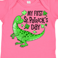 thumbnail image 4 of Inktastic My 1st St. Patrick's Day- green dinosaur Boys or Girls Baby Bodysuit, 4 of 5