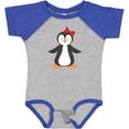 thumbnail image 3 of Inktastic Cute Penguin, Girl Penguin With Red Ribbon Boys or Girls Baby Bodysuit, 3 of 5