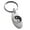 Silver, variant on Stainless Steel Yin Yang Engraved Small Oval Charm Keychain Keyring
