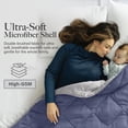 thumbnail image 5 of Modern Threads Reversible Blue & Silver Adult Down Alternative Comforter, Queen, 5 of 9