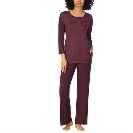 Carole Hochman Ladies' Midnight Ribbed 2-Piece Lounge Set, Red Small