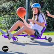 EzyRoller: Drifter Pro X - Purple -Ride-On Scooter, Cambering Motion, Pedal Free Cart, Hand Brakes, Extendable Frame, 220lb Capacity, Kids-Adults 9+