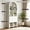 White, variant on Foldable Desk with Storage Shelves, Wall Mounted Folding Desk Convertible to Bookshelf, Space Saving Hideaway Desk, Multifunctional Converted Craft Table for Small Spaces