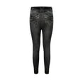 thumbnail image 3 of Hueook Leggings with Pockets for Women Jean Leggings Women High Waisted Imitation Denim Elastic Bottom Pants Gray 3X, 3 of 5