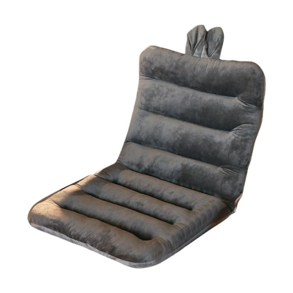 Hiroekza Premium Tufted Corduroy Floor Cushion – 33 Inch Extra Thick, Multi-Purpose Seat for Living Room, Tatami, and Outdoor Use – High Resilience Foam, Soft & Supportive (Multiple Colors) Gray